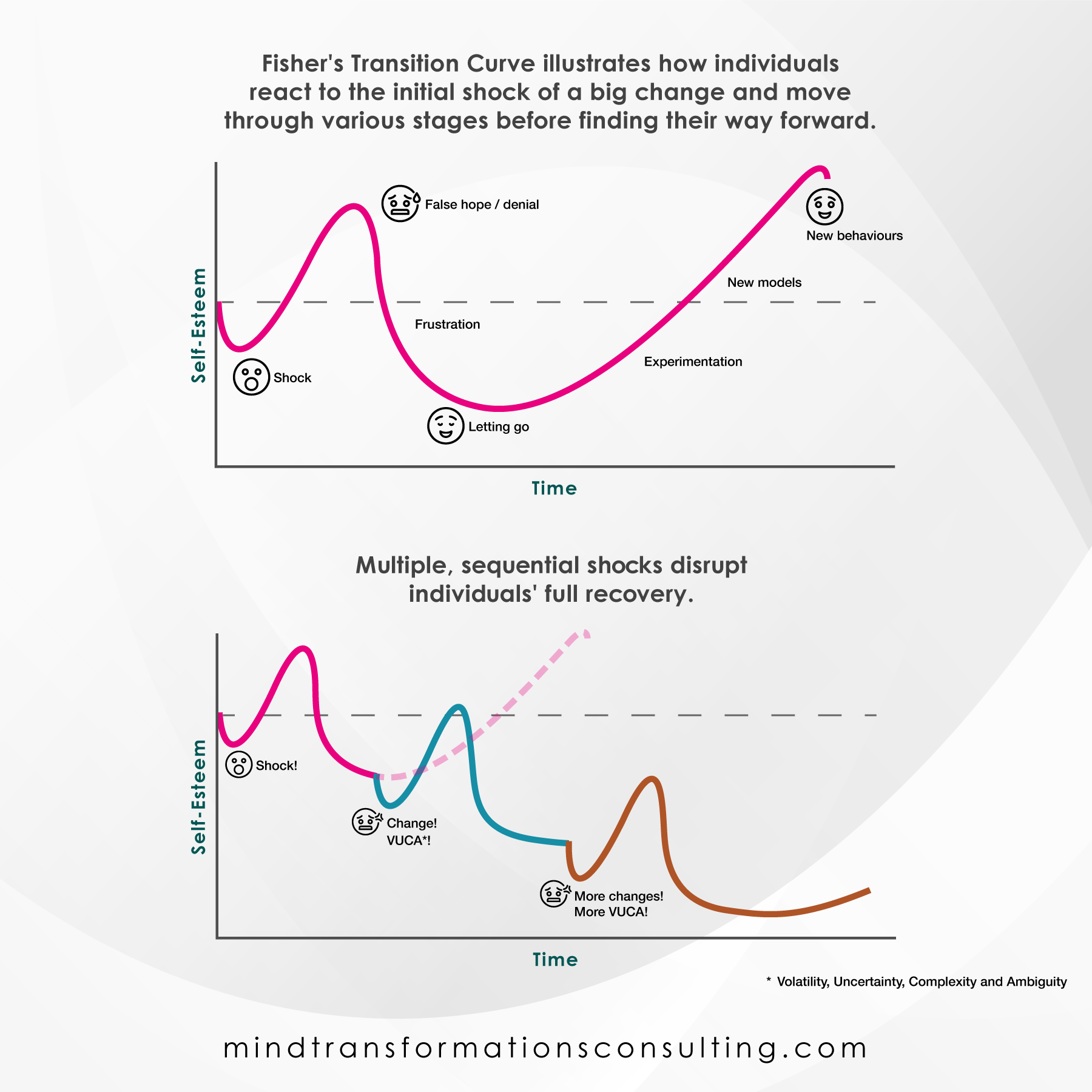 Interrupted Fisher Transition Curve